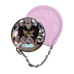 مرآة جيب جلد  دائرية  بتصميم قوة لاو ون بيس