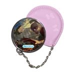 مرآة جيب جلد  دائرية  بتصميم قوة ميكاسا انمي هجوم العمالقة