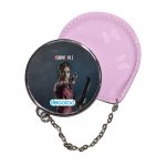 مرآة جيب جلد  دائرية  بتصميم كلير رزدنت إيفل 2