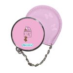 مرآة جيب جلد  دائرية  بتصميم كوكي و شوكي شخصيات BTS