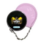 مرآة جيب جلد  دائرية  بتصميم كول أوف ديوتي