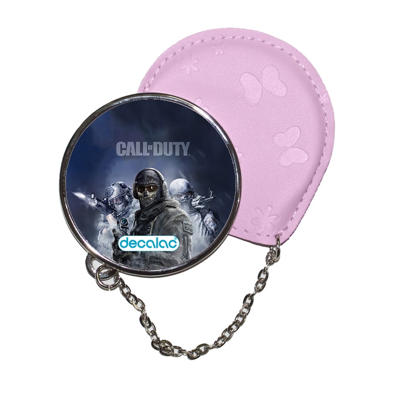 مرآة جيب جلد دائرية بتصميم كول أوف ديوتي تعاون جماعي مرآة جيب جلد دائرية بتصميم كول أوف ديوتي تعاون جماعي