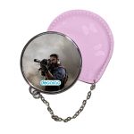 مرآة جيب جلد  دائرية  بتصميم كول أوف ديوتي قناص