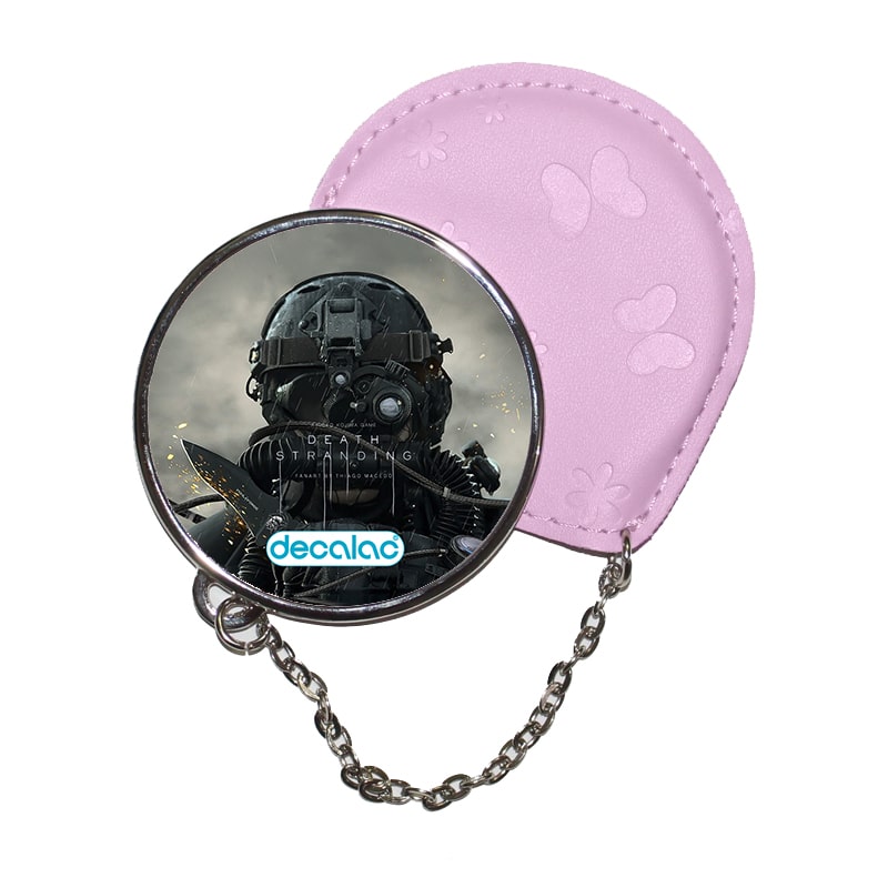 مرآة جيب جلد دائرية بتصميم لعبة ديث ستراندنغ مرآة جيب جلد دائرية بتصميم لعبة ديث ستراندنغ