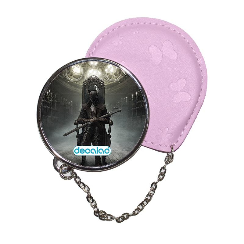 مرآة جيب جلد دائرية بتصميم ليدي ماريا بلود بورن مرآة جيب جلد دائرية بتصميم ليدي ماريا بلود بورن