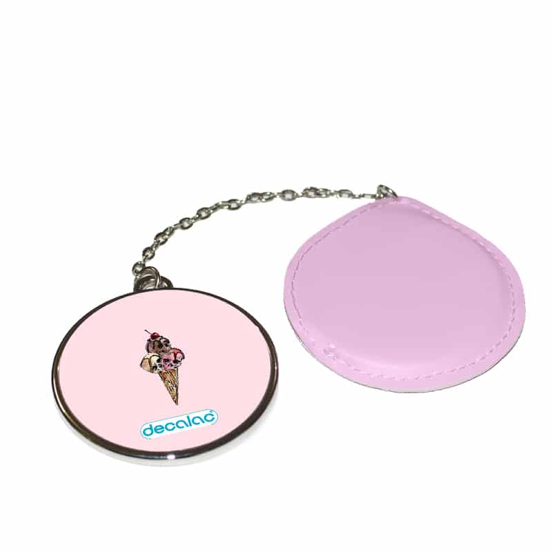 مرآة-جيب-جلد-دائرية-بتصميم-مثلجات-الجماجم-1