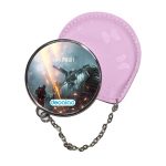 مرآة جيب جلد  دائرية  بتصميم مركبة قتالية باتلفيلد