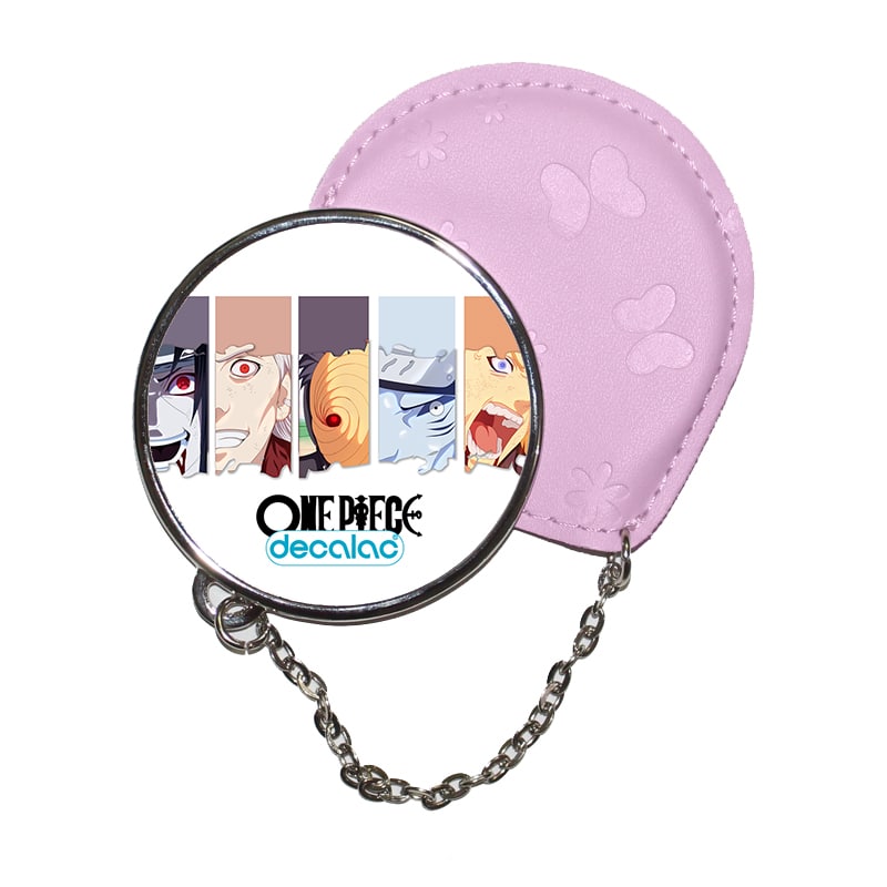 مرآة جيب جلد دائرية بتصميم منظمة الأكاتسكي انمي ناروتو مرآة جيب جلد دائرية بتصميم منظمة الأكاتسكي انمي ناروتو