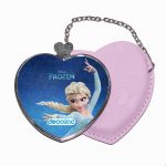 مرآة جيب جلد قلب بتصميم إلسا ملكة آريندل فروزن