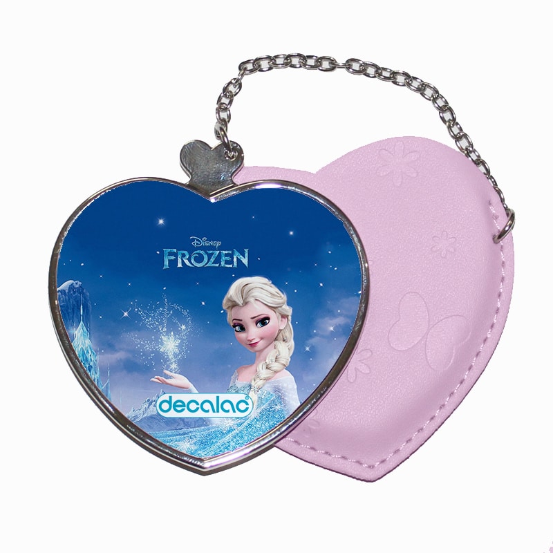 مرآة جيب جلد قلب بتصميم إلسا ملكة الثلج مرآة جيب جلد قلب بتصميم إلسا ملكة الثلج