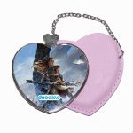 مرآة جيب جلد قلب بتصميم إلوي هوريزن زيرو دون