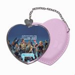 مرآة جيب جلد قلب بتصميم اسلحة فورت نايت باتل رويال