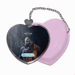 مرآة جيب جلد قلب بتصميم الامساك برؤوس الوحوش ذا ويتشر 3 وايلد هانت