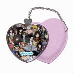 مرآة جيب جلد قلب بتصميم الشخصيات المخيفه كل الانميات