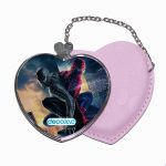 مرآة جيب جلد قلب بتصميم الشر يسيطرعلى سبايدر مان