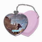 مرآة جيب جلد قلب بتصميم المقاتلة إلوي هورايزن زيرو داون