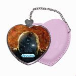 مرآة جيب جلد قلب بتصميم النمسيس ريزدنت ايفل 3