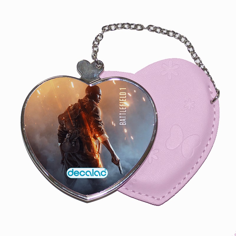 مرآة جيب جلد قلب بتصميم باتلفيلد 1 M1911 مرآة جيب جلد قلب بتصميم باتلفيلد 1 M1911