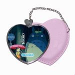 مرآة جيب جلد قلب بتصميم جاري توتورو والطفله