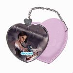 مرآة جيب جلد قلب بتصميم جيل فالنتاين اطلاق النار رزدنت ايفل 3