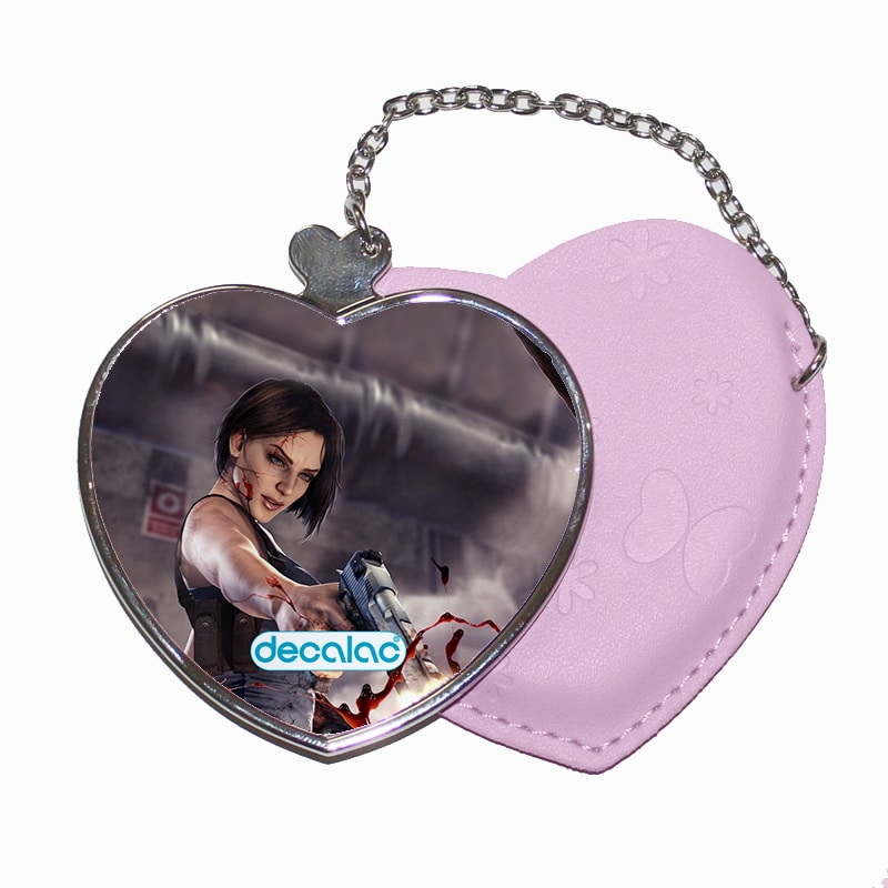 مرآة جيب جلد قلب بتصميم جيل فالنتاين اطلاق النار رزدنت ايفل 3 مرآة جيب جلد قلب بتصميم جيل فالنتاين اطلاق النار رزدنت ايفل 3