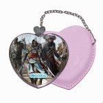 مرآة جيب جلد قلب بتصميم حرب بحريه أساسنز كريد