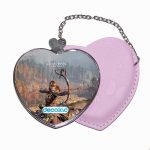 مرآة جيب جلد قلب بتصميم رماية أسهم إلوي هورايزن زيرو داون