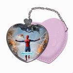 مرآة جيب جلد قلب بتصميم سبايدر مان ايرون مان