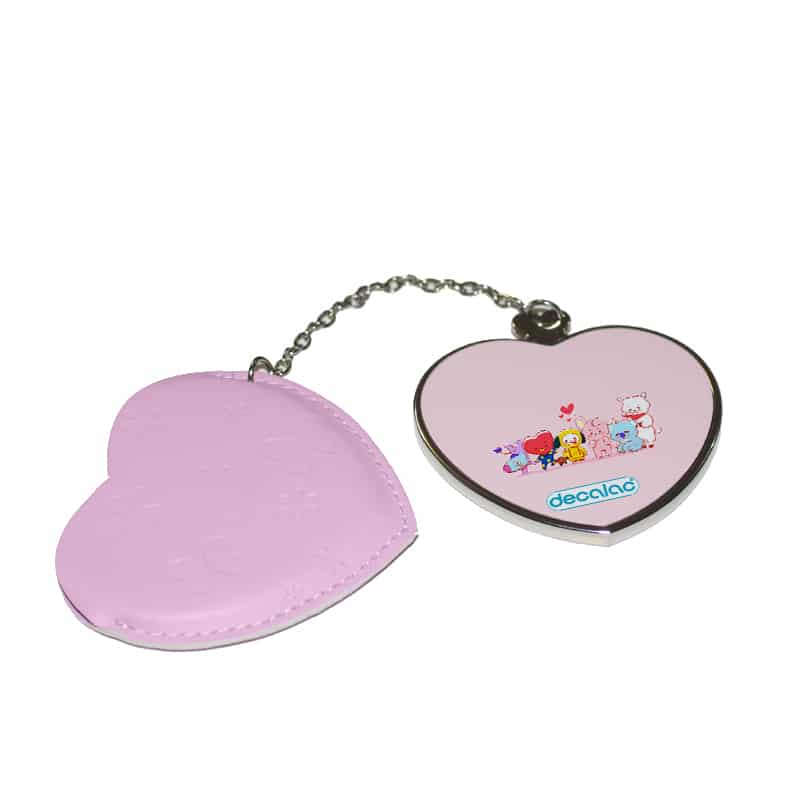 مرآة-جيب-جلد-قلب-بتصميم-شخصيات-BT21-المحبوبة-1