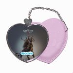 مرآة جيب جلد قلب بتصميم عفريت ذا ويتشر 3 وايلد هانت