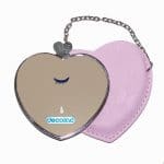 مرآة جيب جلد قلب بتصميم عيون تبكي