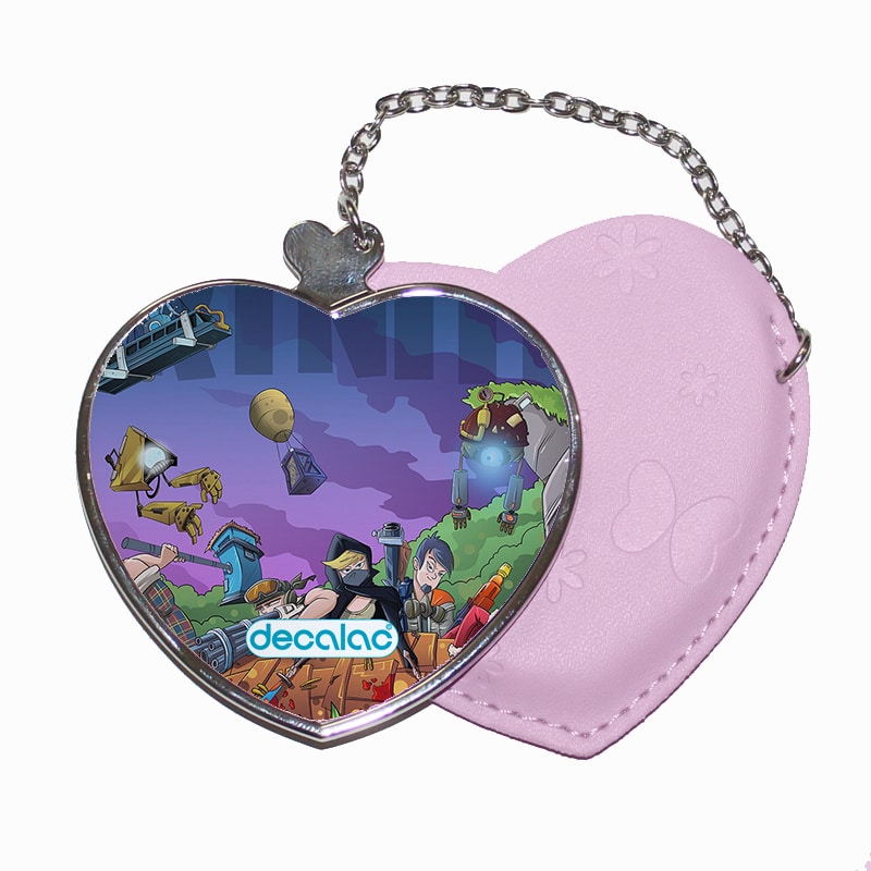 مرآة جيب جلد قلب بتصميم فورت نايت رسم مرآة جيب جلد قلب بتصميم فورت نايت رسم