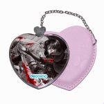 مرآة جيب جلد قلب بتصميم قتال ليفاي هجوم العمالقة