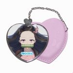 مرآة جيب جلد قلب بتصميم كامادو نيزوكو