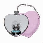 مرآة جيب جلد قلب بتصميم كانيكي طوكيو غول