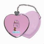 مرآة جيب جلد قلب بتصميم كوكي و شوكي شخصيات BTS