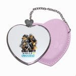 مرآة جيب جلد قلب بتصميم كول أوف ديوتي ألعاب تصويب