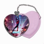 مرآة جيب جلد قلب بتصميم مايلز مورالز سبايدر مان