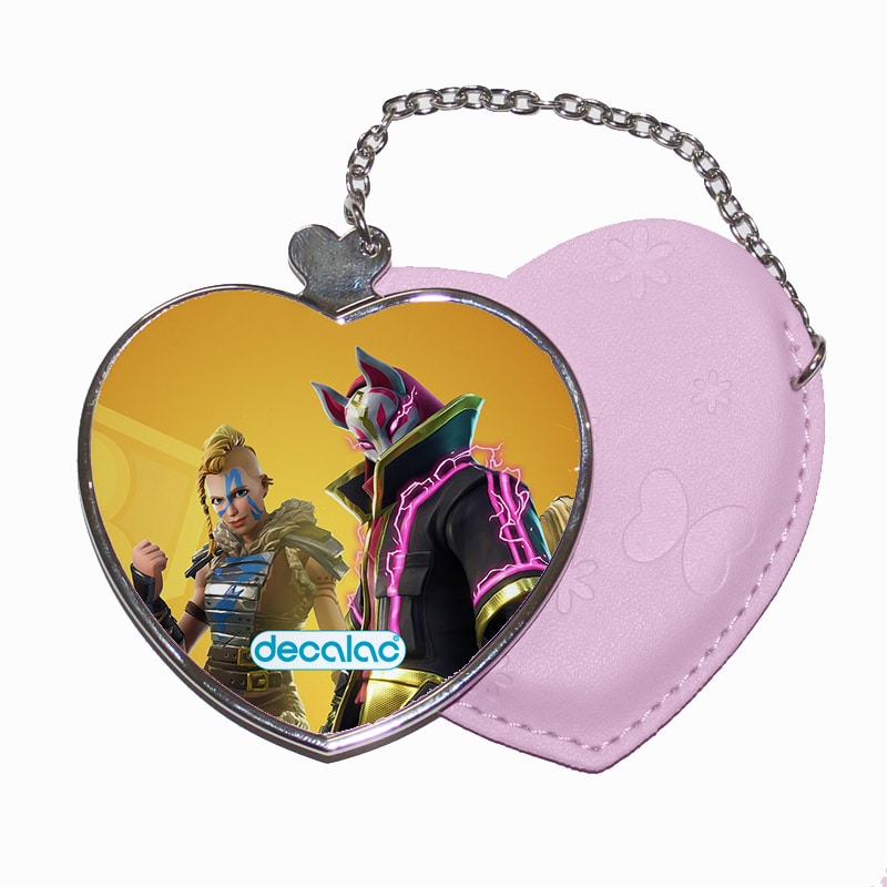 مرآة جيب جلد قلب بتصميم ناروتو انبو فورت نايت مرآة جيب جلد قلب بتصميم ناروتو انبو فورت نايت