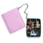 مرآة جيب جلد مستطيلة بتصميم أعضاء فيري تيل