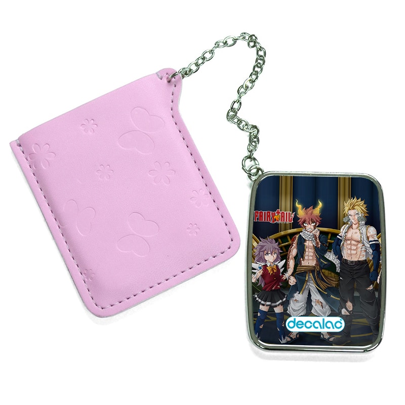 مرآة جيب جلد مستطيلة بتصميم أعضاء فيري تيل مرآة جيب جلد مستطيلة بتصميم أعضاء فيري تيل