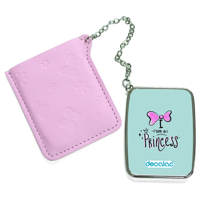 مرآة جيب جلد مستطيلة بتصميم أميره مرآة جيب جلد مستطيلة بتصميم أميره