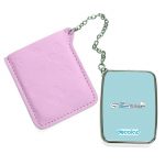 مرآة جيب جلد مستطيلة بتصميم أنت تبدو رائعة