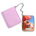 مرآة جيب جلد مستطيلة بتصميم اجازه أولاف