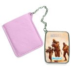 مرآة جيب جلد مستطيلة بتصميم اطلاق النار باتلفيلد