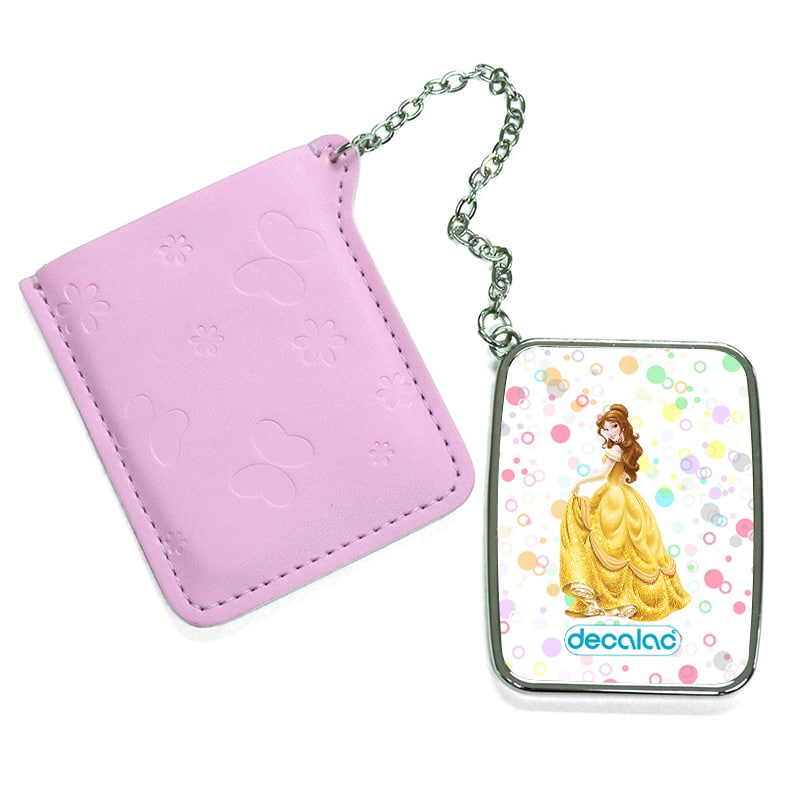 مرآة جيب جلد مستطيلة بتصميم  الأميرة بيلا مرآة جيب جلد مستطيلة بتصميم  الأميرة بيلا