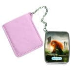 مرآة جيب جلد مستطيلة بتصميم الأميرة صاحبة القوس والسهم