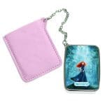 مرآة جيب جلد مستطيلة بتصميم الأميرة ميريدا مع القوس والسهم