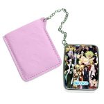 مرآة جيب جلد مستطيلة بتصميم الشخصيات الفخمة كل الانميات