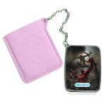 مرآة جيب جلد مستطيلة بتصميم القتال ضد سبايدر مان